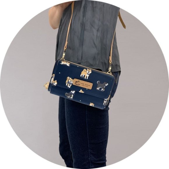 Waterproof Shiba Crossbody Shoulder Clutch Purse - Picture 3 of 16